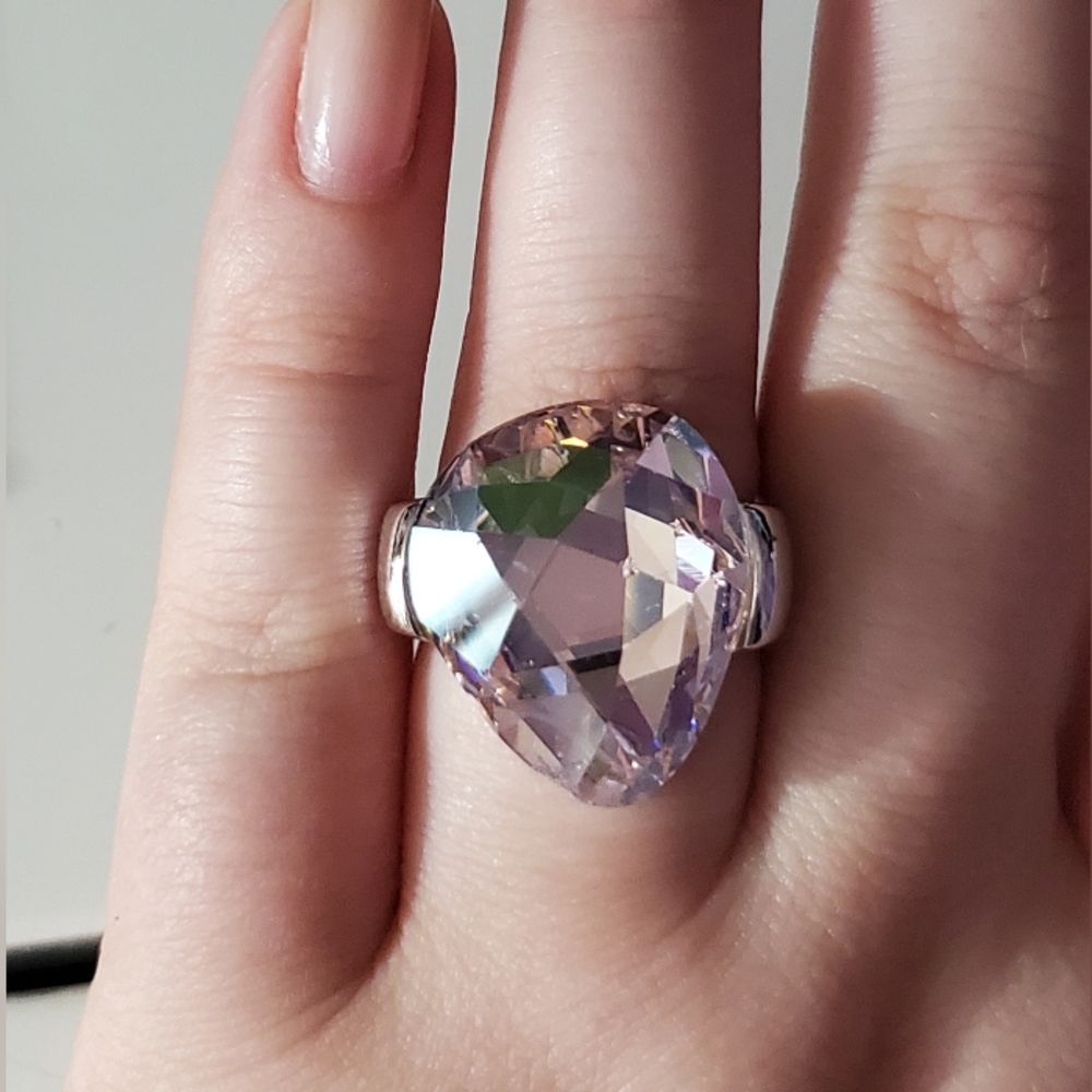 Swarovski Pink Helios Ring Size 6.5